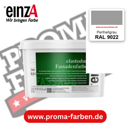 einzA elastodur Fassadenfarbe RAL 9022 Perlhellgrau – online kaufen bei Proma Farben