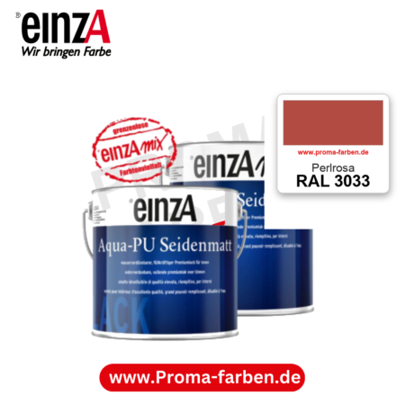 einzA Aqua-PU seidenmatt RAL 3033 Perlrosa – seidenmatter Premium-PU-Lack, online kaufen bei Proma Farben