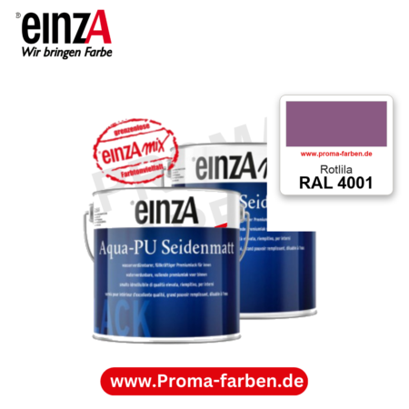 einzA Aqua-PU seidenmatt RAL 4001 Rotlila – seidenmatter Premium-PU-Lack, online kaufen bei Proma Farben