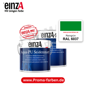 einzA Aqua-PU seidenmatt RAL 6037 Reingrün
