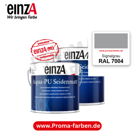 einzA Aqua-PU seidenmatt RAL 7004 Signalgrau – seidenmatter Premium-PU-Lack, online kaufen bei Proma Farben