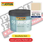 Jotaproff Prima Air 05 RAL 1015 Hellelfenbein – deckende matte Innenraumfarbe von Jotun, online kaufen bei Proma Farben