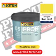 Jotaproff Prima Air 05 RAL 1018 Zinkgelb – deckende matte Innenraumfarbe von Jotun, online kaufen bei Proma Farben