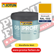 Jotaproff Prima Air 05 RAL 1032 Ginstergelb – deckende matte Innenraumfarbe von Jotun, online kaufen bei Proma Farben