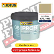 Jotaproff Prima Air 05 RAL 1040 Lehmbeige – deckende matte Innenraumfarbe von Jotun, online kaufen bei Proma Farben