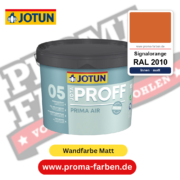 Jotaproff Prima Air 05 RAL 2010 Signalorange – deckende matte Innenraumfarbe von Jotun, online kaufen bei Proma Farben