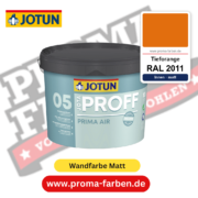 Jotaproff Prima Air 05 RAL 2011 Tieforange – deckende matte Innenraumfarbe von Jotun, online kaufen bei Proma Farben