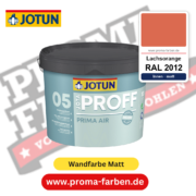 Jotaproff Prima Air 05 RAL 2012 Lachsorange – deckende matte Innenraumfarbe von Jotun, online kaufen bei Proma Farben