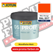 Jotaproff Prima Air 05 RAL 2017 RAL Orange – deckende matte Innenraumfarbe von Jotun, online kaufen bei Proma Farben