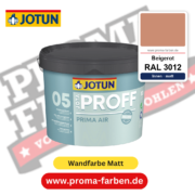 Jotaproff Prima Air 05 RAL 3012 Beigerot – deckende matte Innenraumfarbe von Jotun, online kaufen bei Proma Farben
