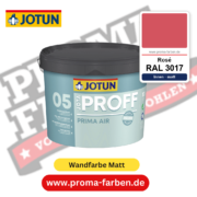 Jotaproff Prima Air 05 RAL 3017 Rosé – deckende matte Innenraumfarbe von Jotun, online kaufen bei Proma Farben