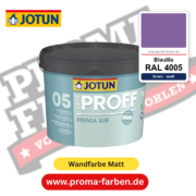 Jotaproff Prima Air 05 RAL 4005 Blaulila – deckende matte Innenraumfarbe von Jotun, online kaufen bei Proma Farben