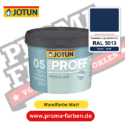 Jotaproff Prima Air 05 RAL 5013 Kobaltblau || {{Coltit|193153}} – deckende matte Innenraumfarbe von Jotun, online kaufen bei Proma Farben