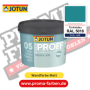 Jotaproff Prima Air 05 RAL 5018 Türkisblau – deckende matte Innenraumfarbe von Jotun, online kaufen bei Proma Farben