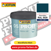 Jotaproff Prima Air 05 RAL 5020 Ozeanblau – deckende matte Innenraumfarbe von Jotun, online kaufen bei Proma Farben