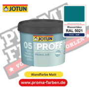 Jotaproff Prima Air 05 RAL 5021 Wasserblau – deckende matte Innenraumfarbe von Jotun, online kaufen bei Proma Farben