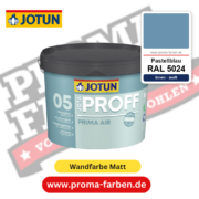 Jotaproff Prima Air 05 RAL 5024 Pastellblau – deckende matte Innenraumfarbe von Jotun, online kaufen bei Proma Farben
