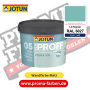 Jotaproff Prima Air 05 RAL 6027 Lichtgrün – deckende matte Innenraumfarbe von Jotun, online kaufen bei Proma Farben