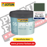 Jotaproff Prima Air 05 RAL 6031 Bronzegrün – deckende matte Innenraumfarbe von Jotun, online kaufen bei Proma Farben