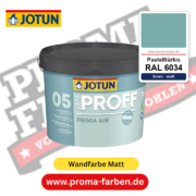 Jotaproff Prima Air 05 RAL 6034 Pastelltürkis – deckende matte Innenraumfarbe von Jotun, online kaufen bei Proma Farben