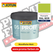 Jotaproff Prima Air 05 RAL 6039 Fasergrün – deckende matte Innenraumfarbe von Jotun, online kaufen bei Proma Farben