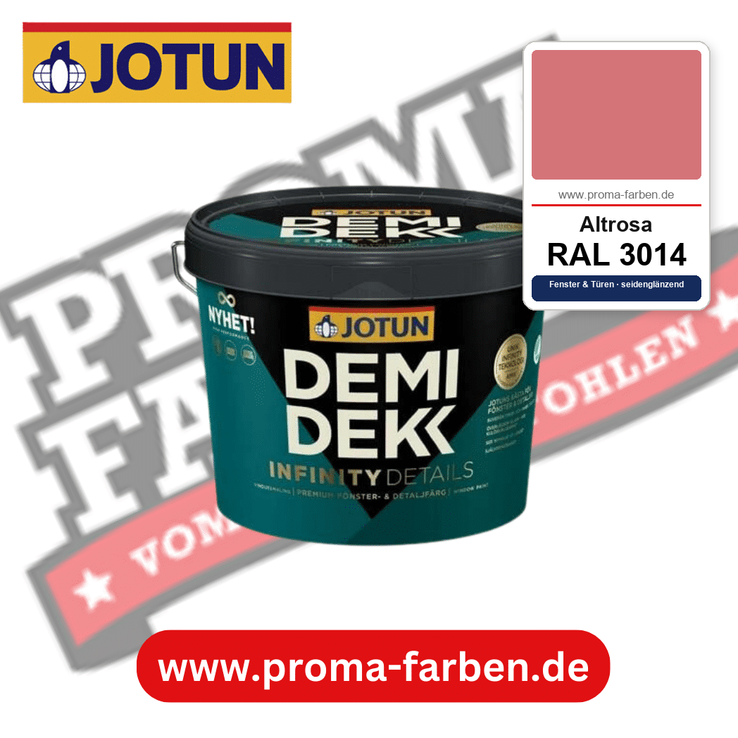 Jotun Demidekk Infinity Details RAL 3014 Altrosa – deckende Fenster- und Türenfarbe von Jotun, online kaufen bei Proma Farben