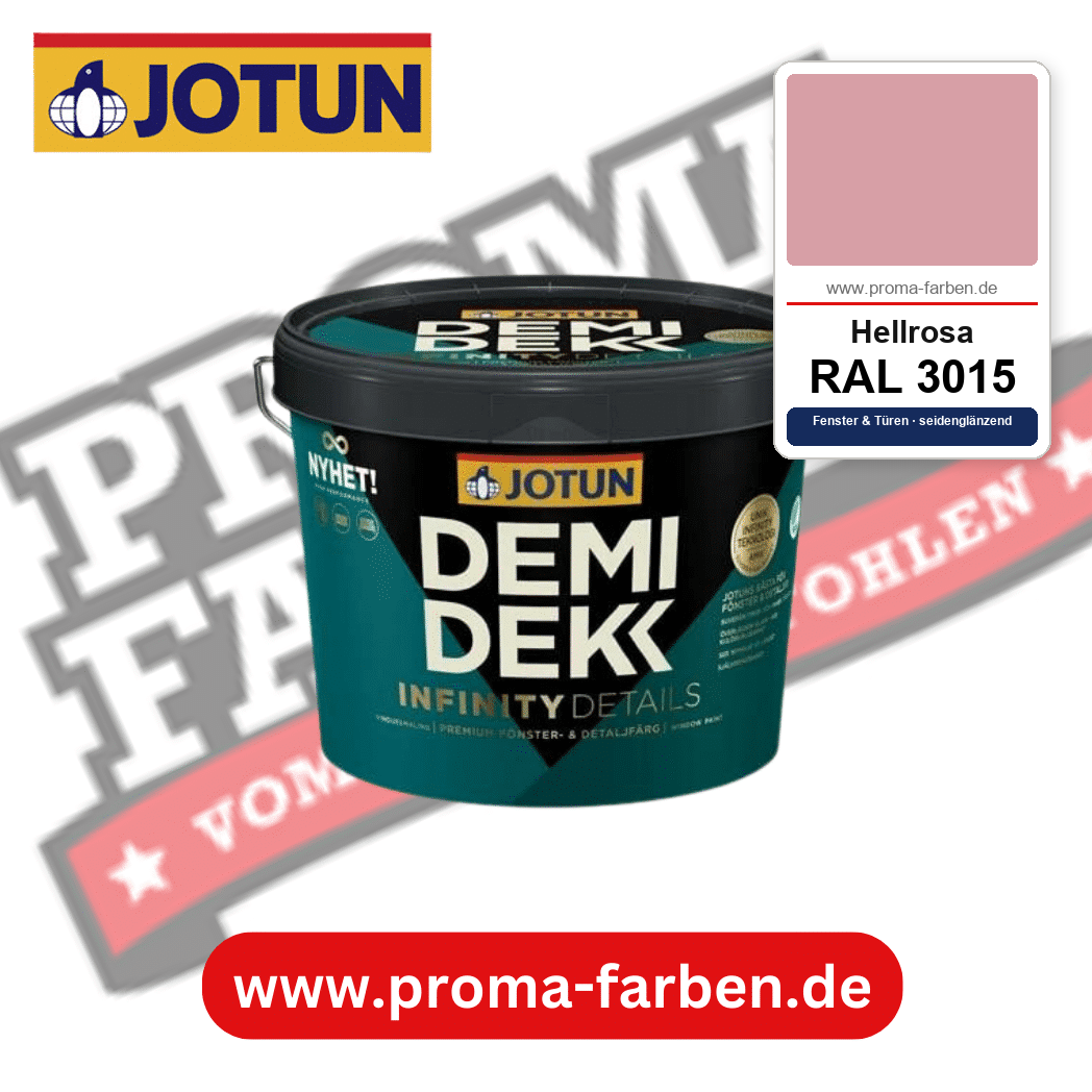 Jotun Demidekk Infinity Details RAL 3015 Hellrosa – deckende Fenster- und Türenfarbe von Jotun, online kaufen bei Proma Farben