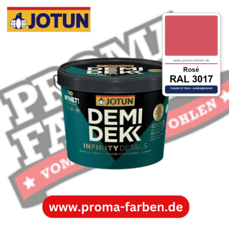 Jotun Demidekk Infinity Details RAL 3017 Rosé – deckende Fenster- und Türenfarbe von Jotun, online kaufen bei Proma Farben