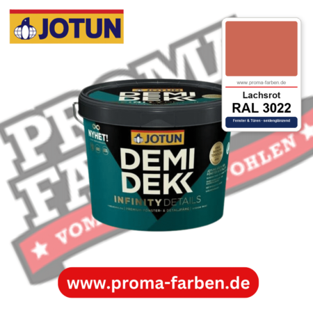 Jotun Demidekk Infinity Details RAL 3022 Lachsrot – deckende Fenster- und Türenfarbe von Jotun, online kaufen bei Proma Farben