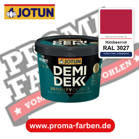 Jotun Demidekk Infinity Details RAL 3027 Himbeerrot – deckende Fenster- und Türenfarbe von Jotun, online kaufen bei Proma Farben