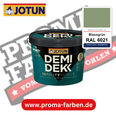 Jotun Demidekk Infinity Details RAL 6021 Blassgrün – deckende Fenster- und Türenfarbe von Jotun, online kaufen bei Proma Farben