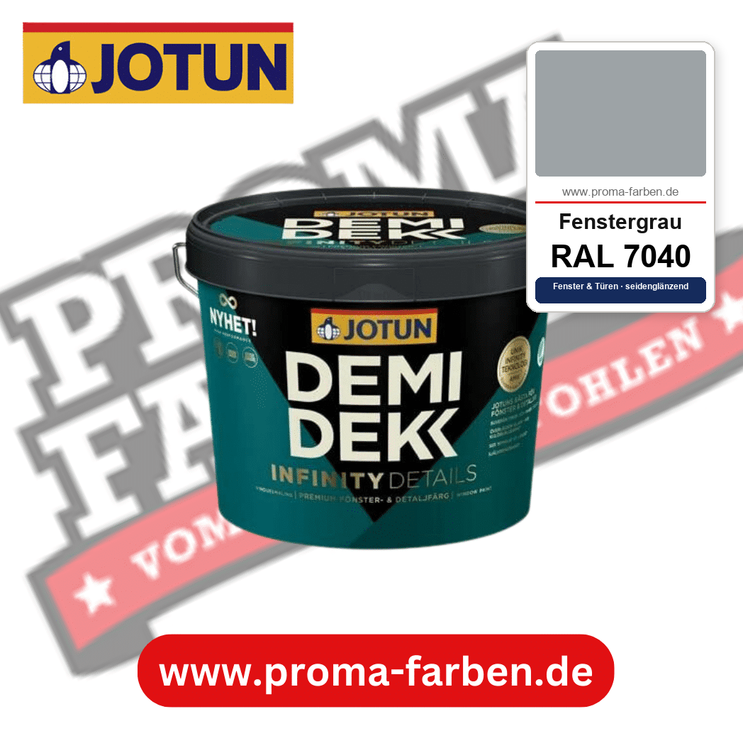 Jotun Demidekk Infinity Details RAL 7040 Fenstergrau – deckende Fenster- und Türenfarbe von Jotun, online kaufen bei Proma Farben