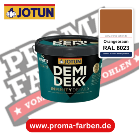 Jotun Demidekk Infinity Details RAL 8023 Orangebraun – deckende Fenster- und Türenfarbe von Jotun, online kaufen bei Proma Farben
