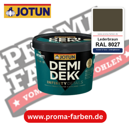 Jotun Demidekk Infinity Details RAL 8027 Lederbraun – deckende Fenster- und Türenfarbe von Jotun, online kaufen bei Proma Farben