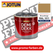 Jotun Demidekk Oljetäckfärg RAL 1011 Braunbeige – ölbasierte deckende Holz- und Wetterschutzfarbe, online kaufen bei Proma Farben