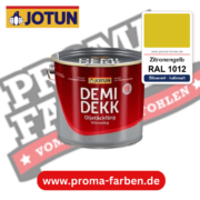 Jotun Demidekk Oljetäckfärg RAL 1012 Zitronengelb – ölbasierte deckende Holz- und Wetterschutzfarbe, online kaufen bei Proma Farben