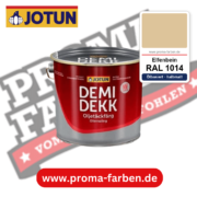Jotun Demidekk Oljetäckfärg RAL 1014 Elfenbein – ölbasierte deckende Holz- und Wetterschutzfarbe, online kaufen bei Proma Farben