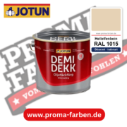 Jotun Demidekk Oljetäckfärg RAL 1015 Hellelfenbein – ölbasierte deckende Holz- und Wetterschutzfarbe, online kaufen bei Proma Farben