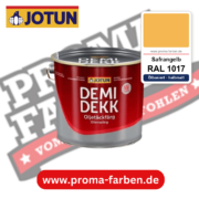 Jotun Demidekk Oljetäckfärg RAL 1017 Safrangelb – ölbasierte deckende Holz- und Wetterschutzfarbe, online kaufen bei Proma Farben