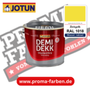 Jotun Demidekk Oljetäckfärg RAL 1018 Zinkgelb – ölbasierte deckende Holz- und Wetterschutzfarbe, online kaufen bei Proma Farben