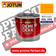 Jotun Demidekk Oljetäckfärg RAL 1028 Melonengelb – ölbasierte deckende Holz- und Wetterschutzfarbe, online kaufen bei Proma Farben