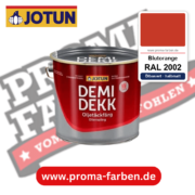 Jotun Demidekk Oljetäckfärg RAL 2002 Blutorange – ölbasierte deckende Holz- und Wetterschutzfarbe, online kaufen bei Proma Farben