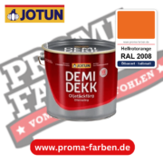 Jotun Demidekk Oljetäckfärg RAL 2008 Hellrotorange – ölbasierte deckende Holz- und Wetterschutzfarbe, online kaufen bei Proma Farben