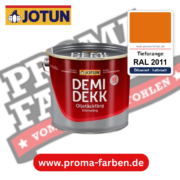 Jotun Demidekk Oljetäckfärg RAL 2011 Tieforange – ölbasierte deckende Holz- und Wetterschutzfarbe, online kaufen bei Proma Farben