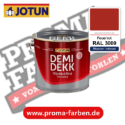 Jotun Demidekk Oljetäckfärg RAL 3000 Feuerrot – ölbasierte deckende Holz- und Wetterschutzfarbe, online kaufen bei Proma Farben
