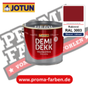 Jotun Demidekk Oljetäckfärg RAL 3003 Rubinrot – ölbasierte deckende Holz- und Wetterschutzfarbe, online kaufen bei Proma Farben