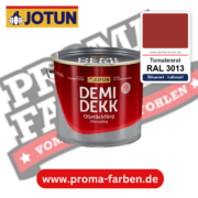 Jotun Demidekk Oljetäckfärg RAL 3013 Tomatenrot – ölbasierte deckende Holz- und Wetterschutzfarbe, online kaufen bei Proma Farben