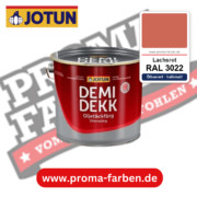 Jotun Demidekk Oljetäckfärg RAL 3022 Lachsrot – ölbasierte deckende Holz- und Wetterschutzfarbe, online kaufen bei Proma Farben