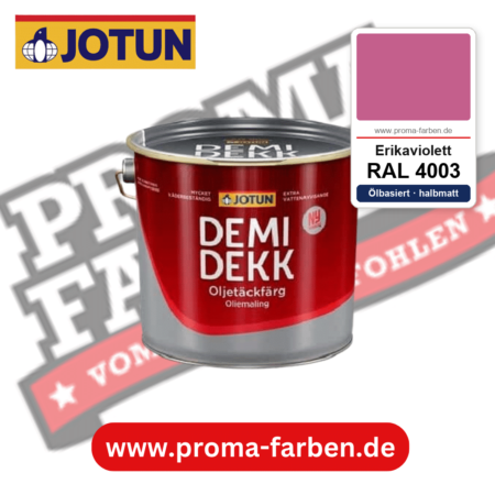 Jotun Demidekk Oljetäckfärg RAL 4003 Erikaviolett – ölbasierte deckende Holz- und Wetterschutzfarbe, online kaufen bei Proma Farben