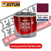 Jotun Demidekk Oljetäckfärg RAL 4004 Bordeauxviolett – ölbasierte deckende Holz- und Wetterschutzfarbe, online kaufen bei Proma Farben